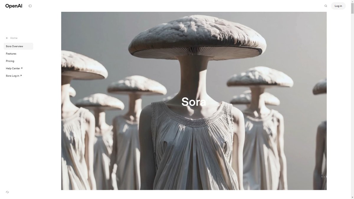 智人AI工具导航 - Sora | OpenAI视频生成模型