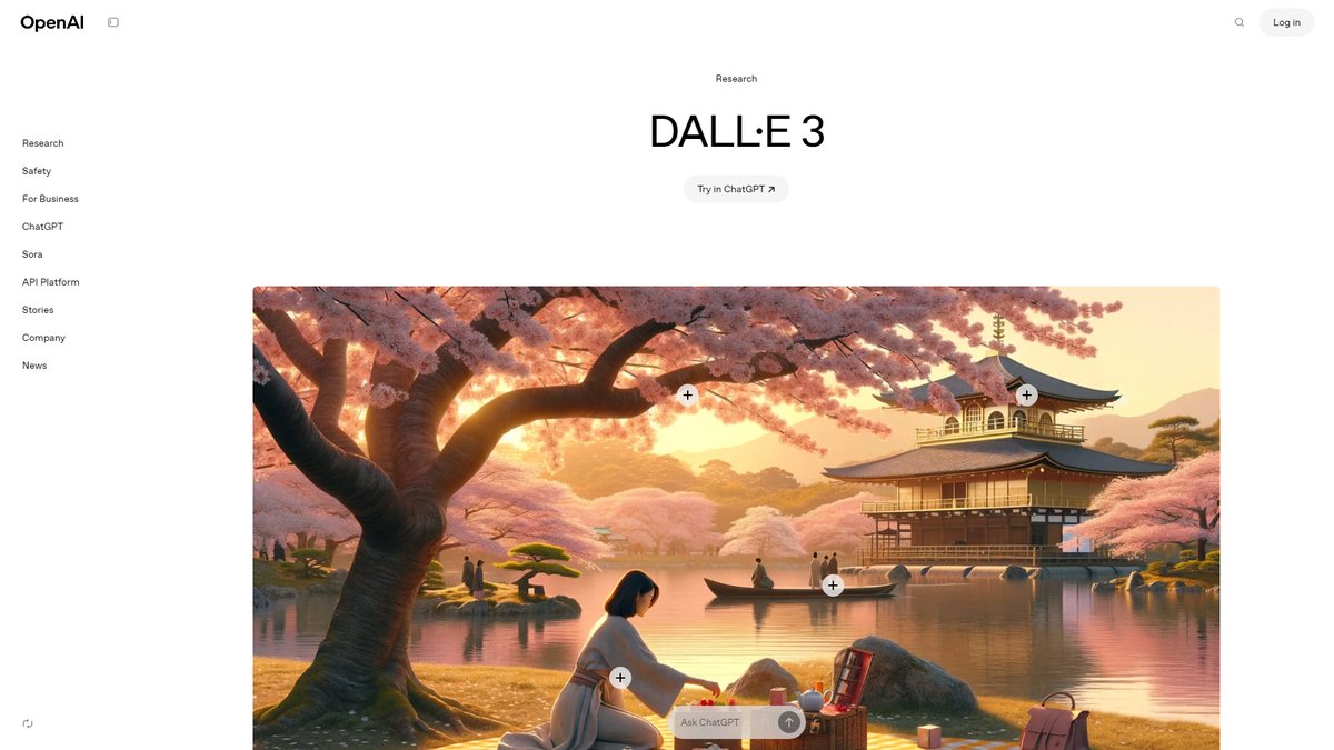 智人AI工具导航 - DALL-E 3 | ChatGPT集成的智能图像生成器
