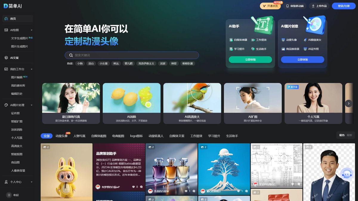 智人AI工具导航 - 简单AI | 搜狐零门槛AI绘画创作平台