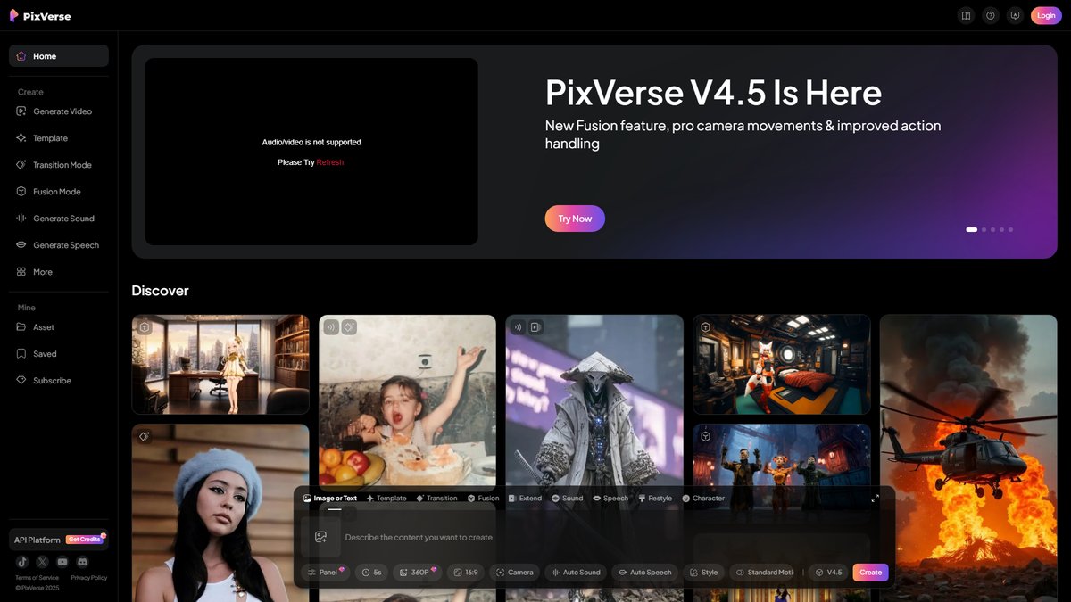 智人AI工具导航 - Pixverse | 病毒式AI视频生成引领社交潮流
