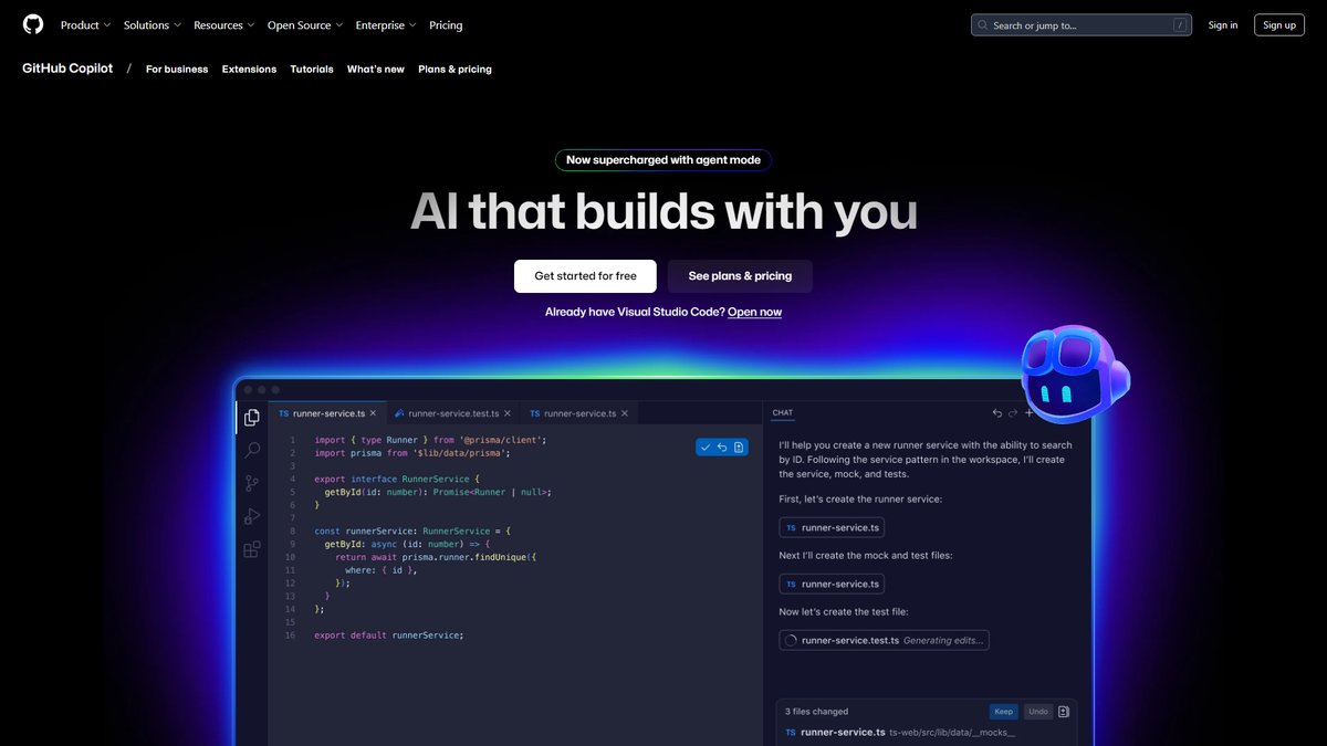智人AI工具导航 - GitHub Copilot | AI编程助手行业标杆