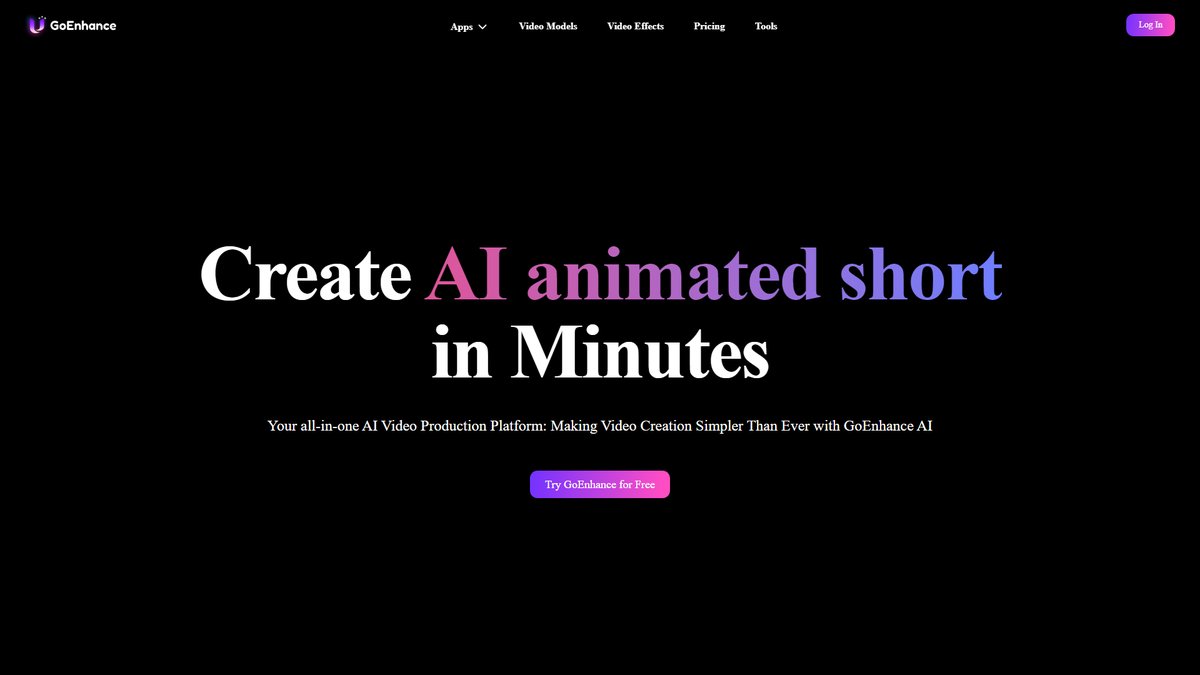 智人AI工具导航 - GoEnhance.ai | AI视频动画转换专家