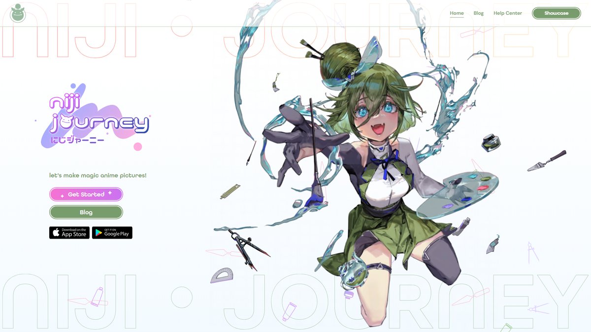 智人AI工具导航 - niji・journey | 专业动漫AI插画生成神器