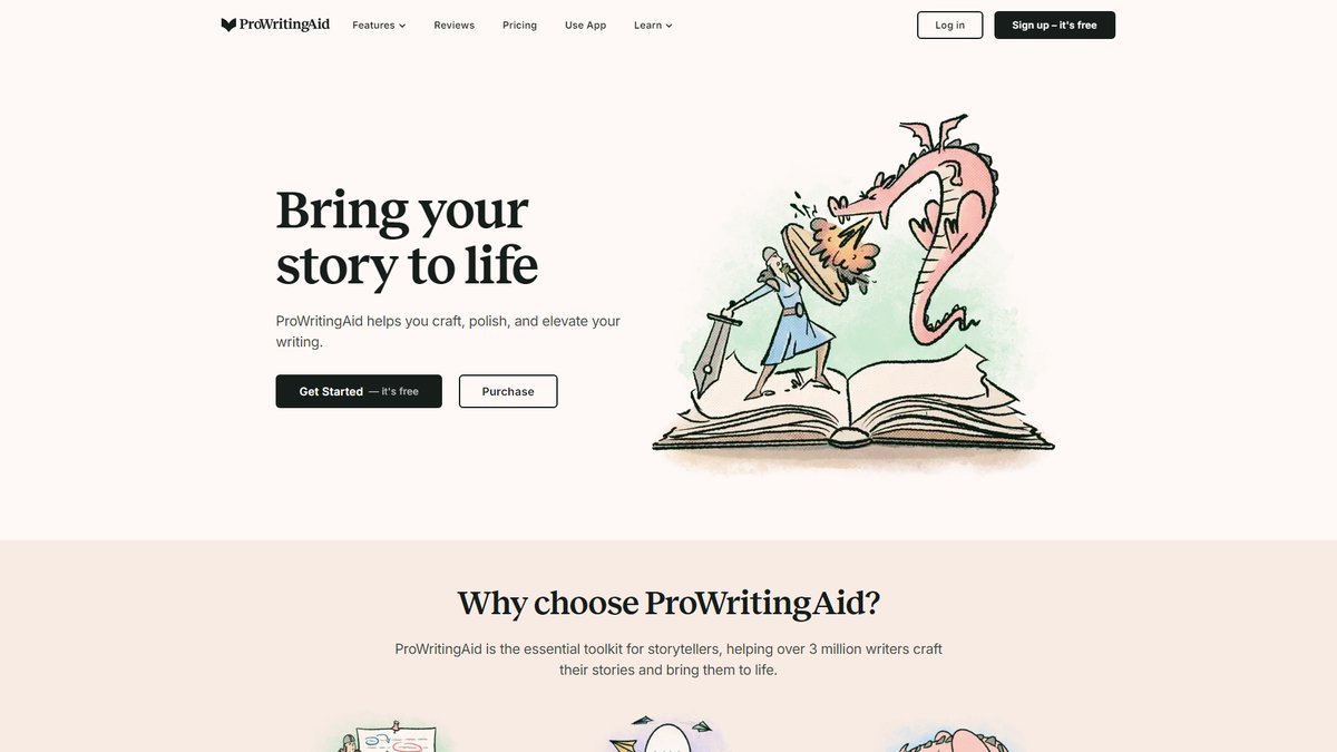 智人AI工具导航 - ProWritingAid | 创意写作者的AI语言大师