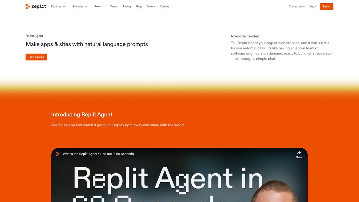 智人AI工具导航 - Replit AI | 云端AI编程平台,自然语言构建应用