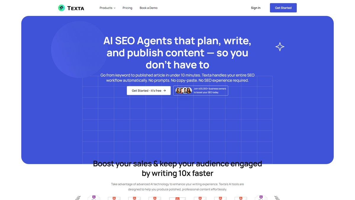 智人AI工具导航 - Texta.ai | 自动化博客创作的SEO优化利器