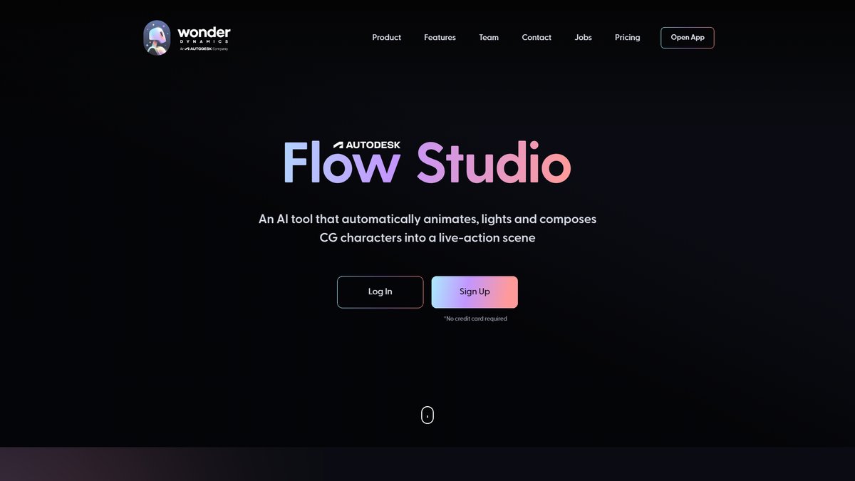 智人AI工具导航 - Autodesk Flow Studio | AI驱动VFX制作平台