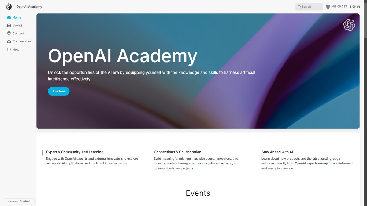 智人AI工具导航 - OpenAI Academy | 免费权威AI教育平台