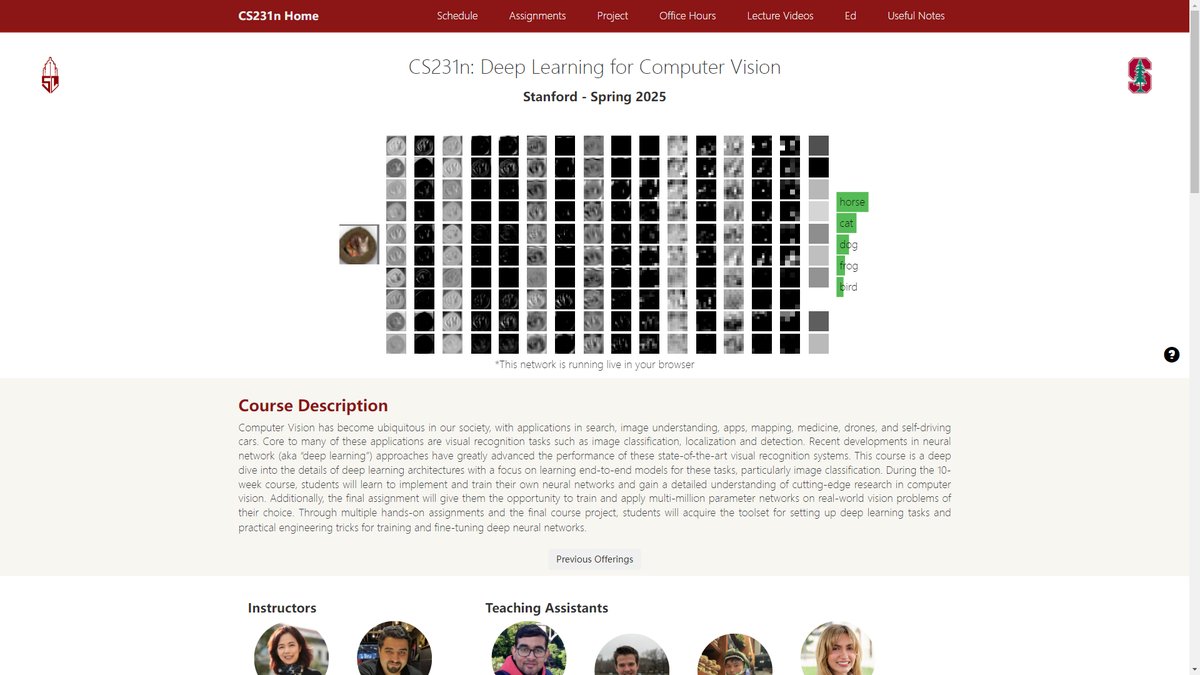 智人AI工具导航 - CS231n Stanford | 权威计算机视觉深度学习课程
