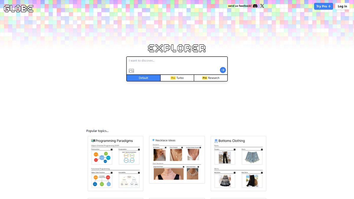 智人AI工具导航 - Globe Explorer | AI驱动的视觉化知识探索引擎
