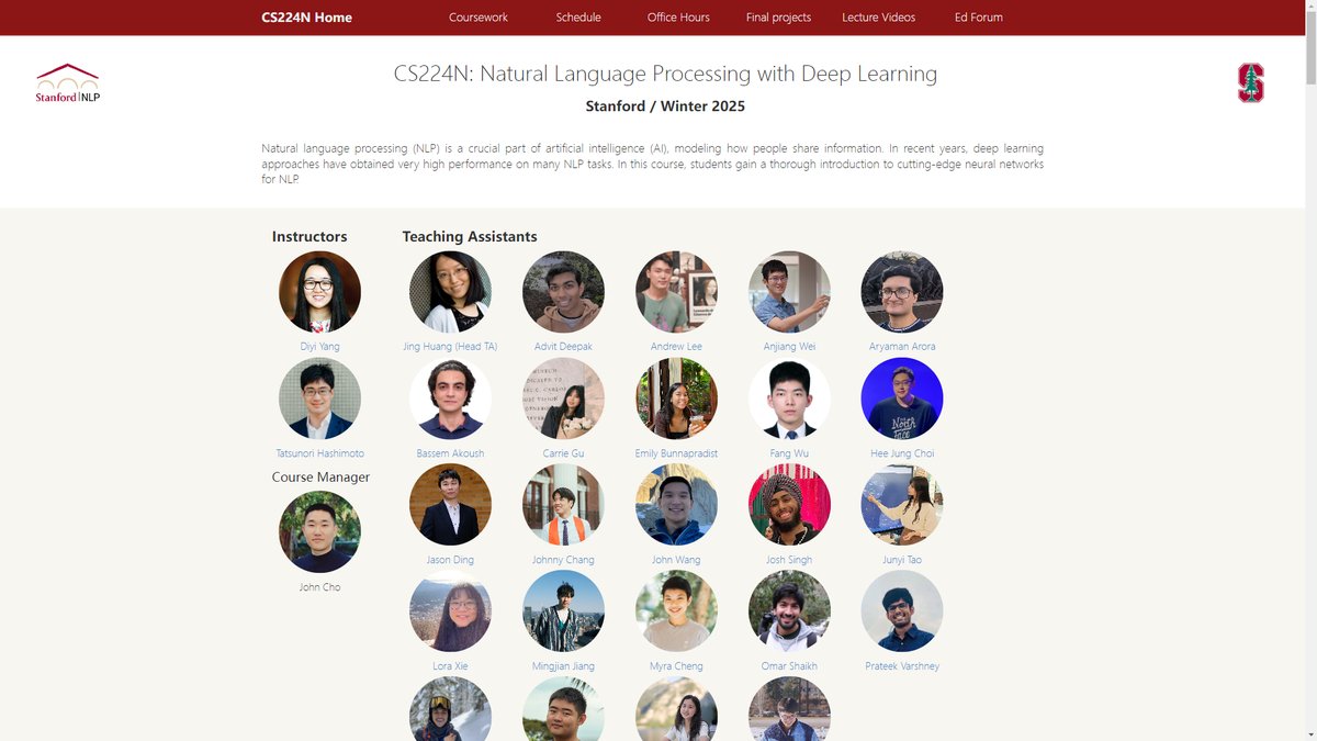 智人AI工具导航 - Stanford CS224N | 顶级NLP深度学习课程